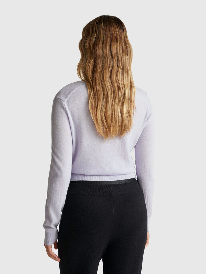 V NECK SWEATER L/S Women image number 2